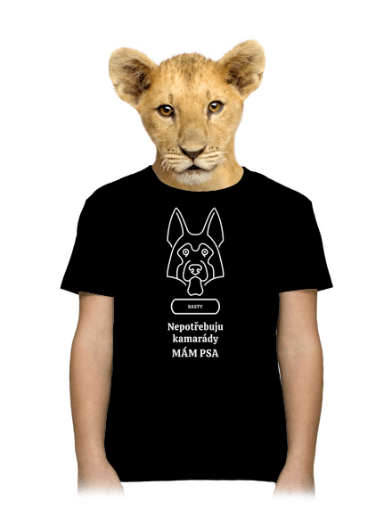 Nemůžu, mám psa dětské tričko Black