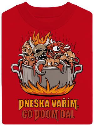 Co Doom dal unisex mikina bez kapuce Red