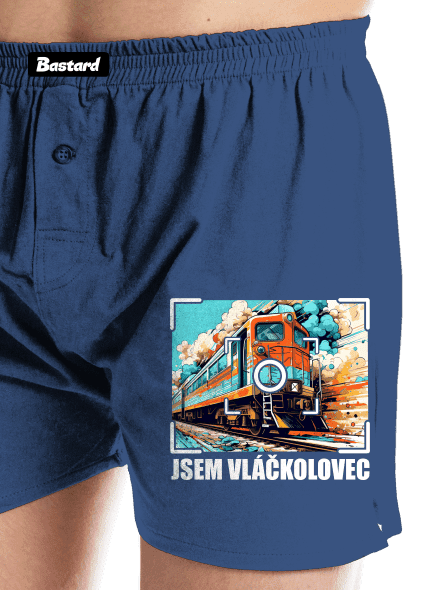 Jsem vláčkolovec pánské trenky Blue