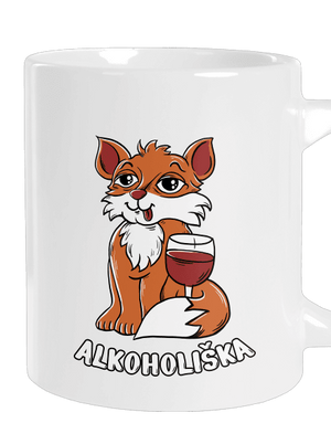 Vínová Alkoholiška velký hrnek White