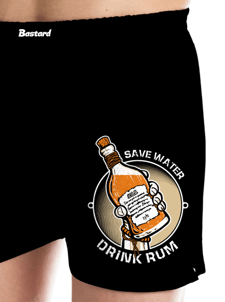 Save Water pánské trenky Black