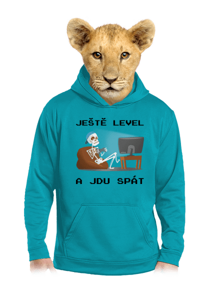 Ještě level dětská mikina klokanka Hawaiian Blue