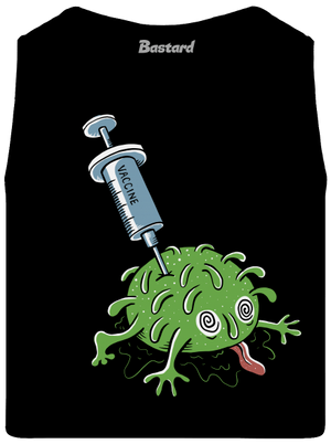 Zapíchlý covid pánské tílko Black