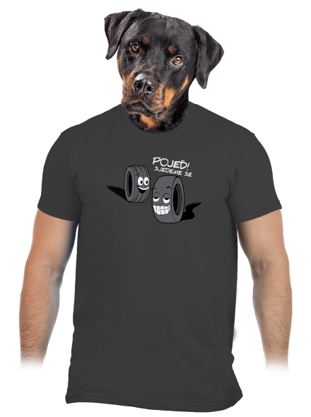 Pneumatiky pánské tričko Dark Grey