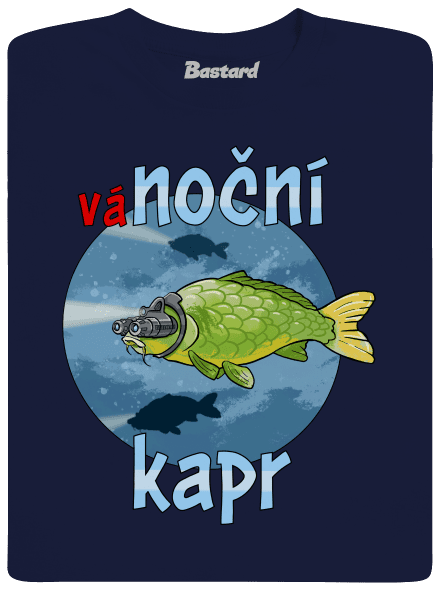 Vánoční kapr dětské tričko Navy