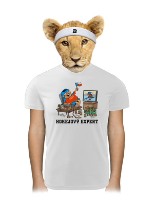 Hokejový expert dětské sportovní tričko White