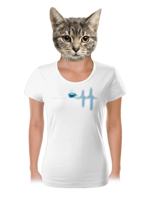 Coffee help dámské tričko White