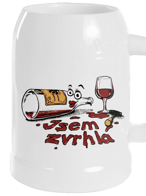 Zvrhlá půllitr White