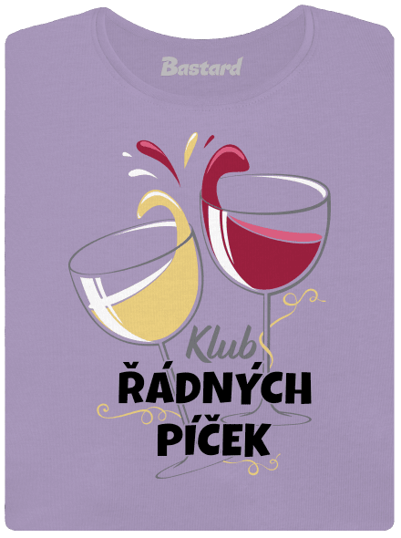 Klub řádných píček dámské tričko s lemem Lavender