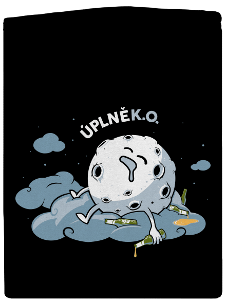 Úplně K. O. dámská mikina na zip Black