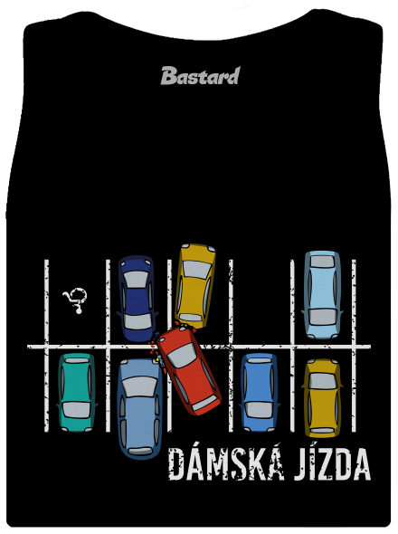 Dámská jízda dámské tílko klasické Black
