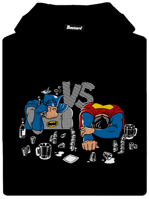 Souboj superhrdinů dámská mikina klokanka Black