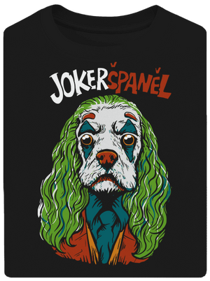 JokerŠpaněl unisex tričko oversized Black