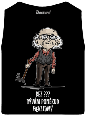 Neklidný - vlastní text pánské tílko Black