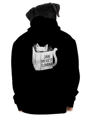 Povinná četba pánská mikina na zip Black