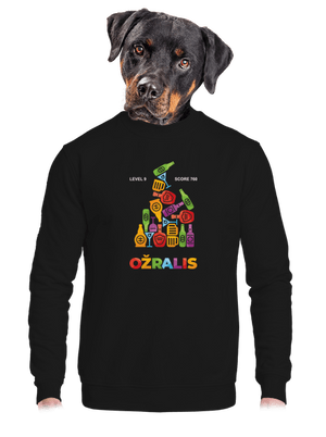 unisex mikina bez kapuce