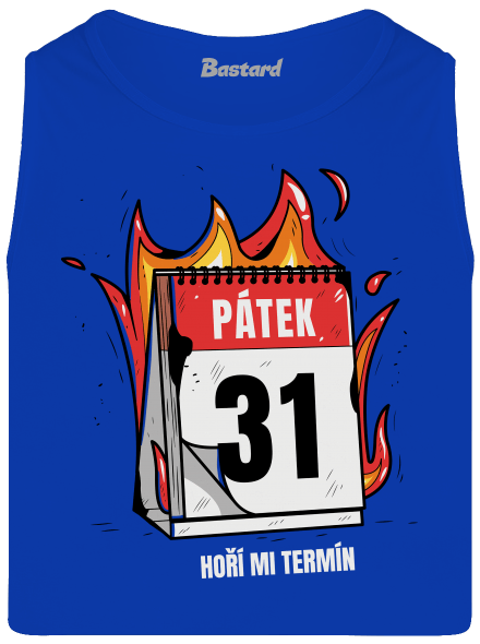 Hoří mi termín pánské tílko Royal Blue