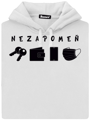 Nezapomeň dámská mikina klokanka White