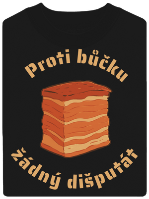 Proti bůčku žádný dišputát unisex mikina bez kapuce Black