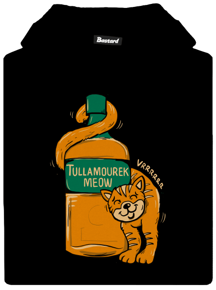 Tullamourek dětská mikina klokanka Black