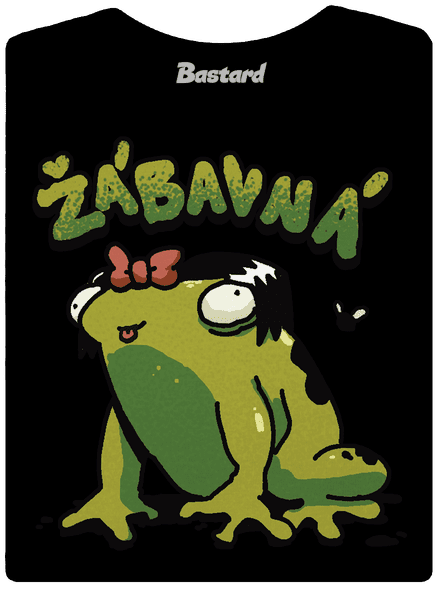 Žábavní dámské tričko premium Black