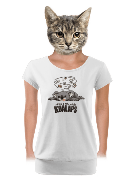 Koalaps dámské tričko s lemem White