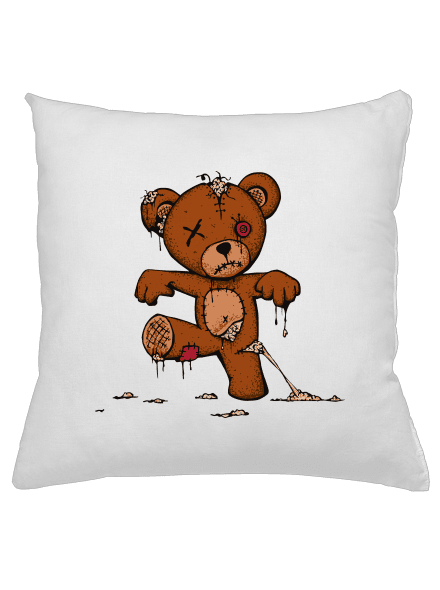 Zombie teddy polštář White