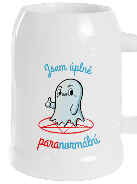 Jsem paranormální půllitr White