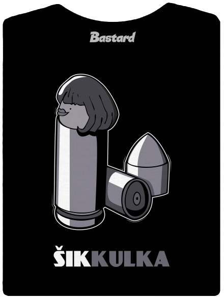 Šikkulka dámské tričko s lemem Black