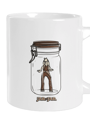 Jar in jar velký hrnek White