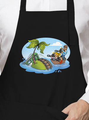 Ostrov železnice zástěra Black