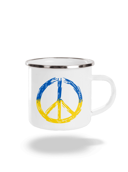 Ukrajina - Peace plecháček White