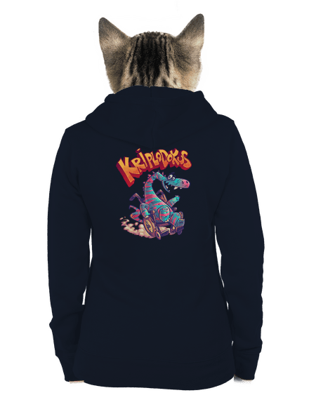 Kriplodokus dámská mikina na zip Navy Mal