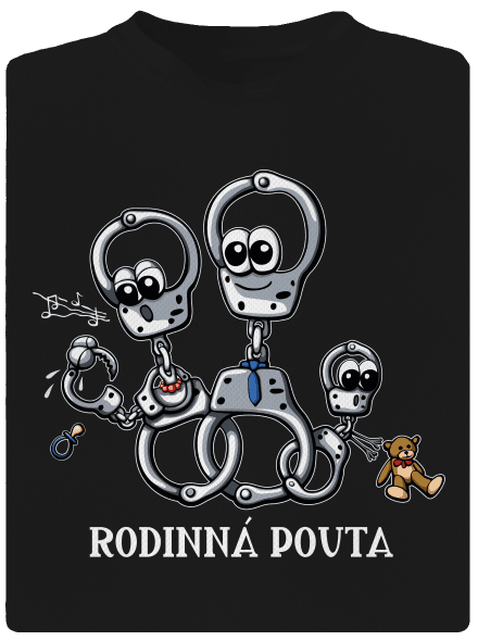 Rodinná pouta dětské sportovní tričko Black