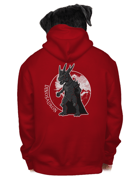 Dinosauron pánská mikina na zip Red