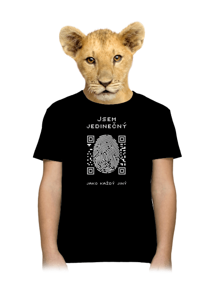 Jsem jedinečný dětské tričko Black