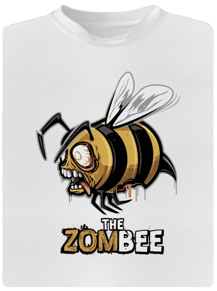 ZomBee - žlutá pánské sportovní tričko White