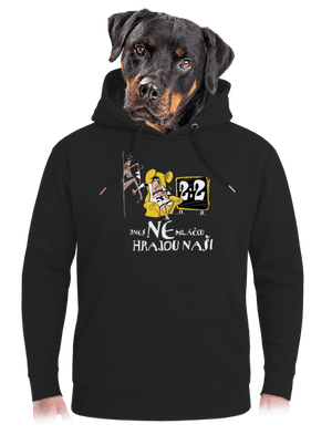 Hrajou naši unisex mikina premium Dark Black