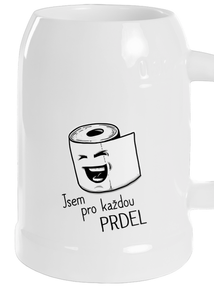Prdel půllitr White