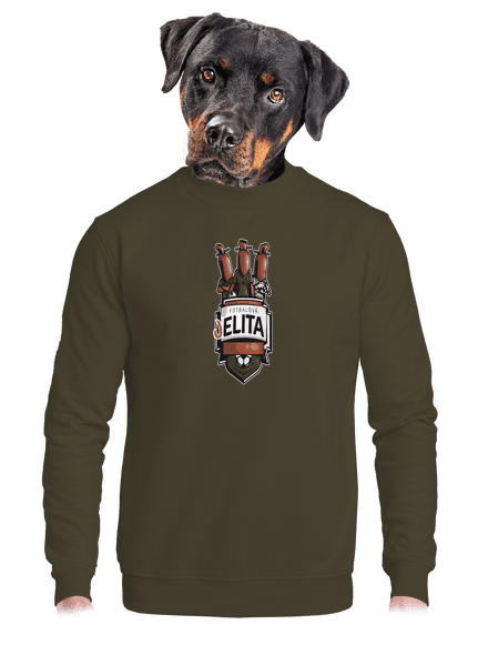 Fotbalová jelita unisex mikina bez kapuce Urban Khaki
