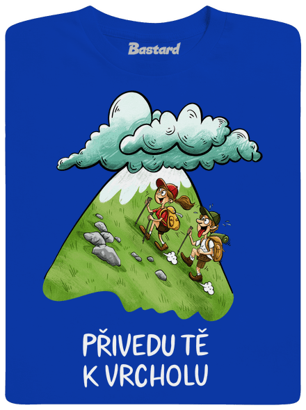 Přivedu tě k vrcholu pánské dlouhý rukáv Royal Blue