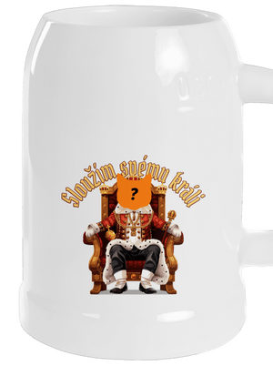 Sloužím svému králi půllitr White