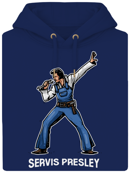 Servis Presley unisex mikina premium Navy