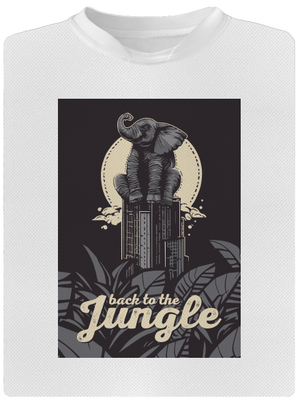 Back to the jungle pánské sportovní tričko White