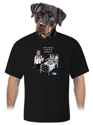 Diagnóza učitelka unisex tričko oversized Black