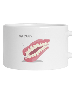 Hrnek na zuby hrnek makronka White