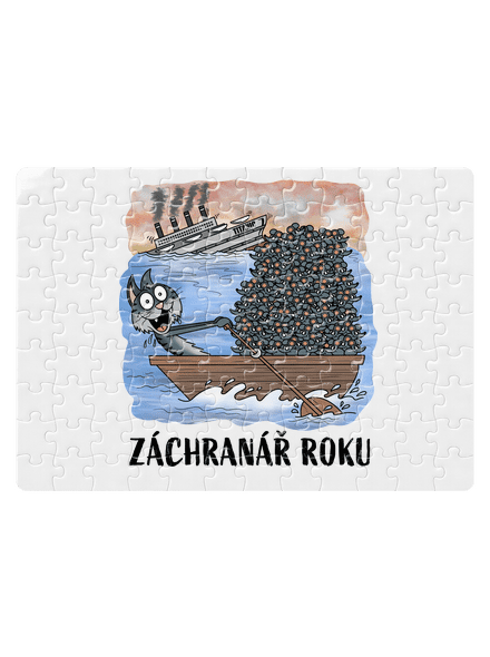 Záchranář roku puzzle White