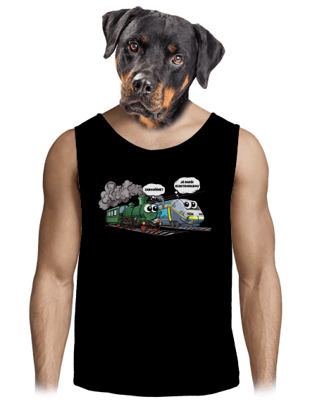 Zakouříme? pánské tílko Black