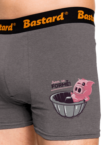 Ve formě boxerky Gray Melange