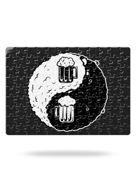Jin Jang pivo puzzle White